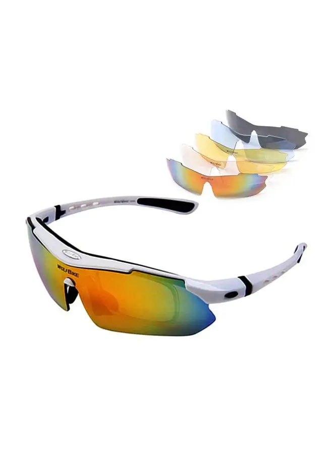 Wolfbike Outdoor Sports Polorized 5 Lens Sunglasses