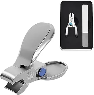 Ingrown Toenail Clippers for Thick Nails, Wide Jaw Nail Clippers Heavy Duty Fingernail Clippers with File Stainless Steel Toe Nail Cutter Tough Nail Clippers Heavy Duty Cutters for Thick Fingernails