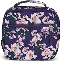 JanSport Lunch Break Insulated Cooler Bag - Leakproof Picnic Tote, Grey Bouquet