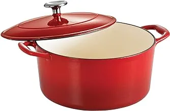Tramontina Series 1000 5.5 Qt Red Enameled Cast Iron Covered Round Dutch Oven
