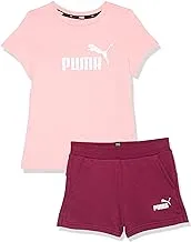 PUMA Girl's Logo Tee & Shorts Set G Jog Suit