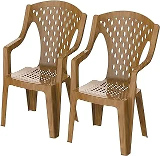 Cosmoplast Queen Outdoor Garden Chair Set of 2