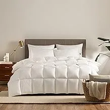 SERTA Down Illusion Hypoallergenic Extra Warmth Down Alternative Comforter with Corner Loops, King/Cal King, White