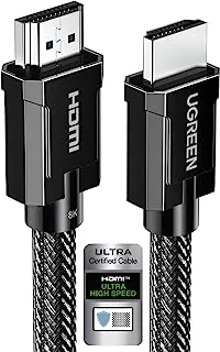 UGREEN HDMI Cable 8K 5M HDMI 2.1 Cable 48Gbps Ultra HD High Speed 8K@60Hz HDMI to HDMI Wire Nylon Braided HDMI Cord Support Dynamic HDR eARC Compatible with UHD TV PS5 Xbox One Switch MacBook Pro 2021