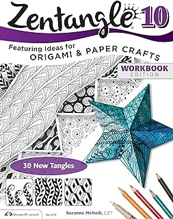 Zentangle (R) 10, Workbook Edition: Dimensional Tangle Projects (Design Originals) 30 New Tangles Featuring Ideas for Origami and Paper Crafts (Zentangle Basics)