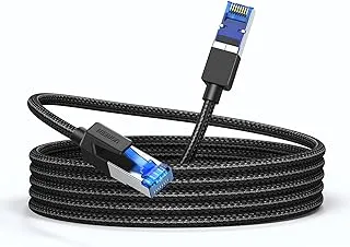 UGREEN Ethernet Cable 20M Cat 8 Gigabit Network Cable High-Speed 40Gbps 2000MHz RJ45 Internet Cable Braided Double Shielded Ethernet Cable Compatible with Gaming Switch PS4 PS5 PC Router TV Xbox
