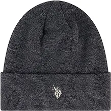 Concept One unisex-adult U.s. Polo Assn. Beanie Hat, Knit Winter Cap With Black Sherpa Lining Beanie Hat