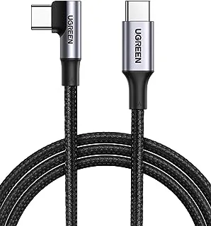 UGREEN USB C to USB C Cable Right Angle 3M 100W 5A PD Fast Charge Type C 90 Degree Power Data Lead Compatible with iPhone 15 Series MacBook Pro/Air/iPad Pro,Samsung S23+, Huawei Lenovo ThinkPad Dell