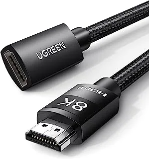 UGREEN 8K@60Hz HDMI Extension Cable 4K @120Hz 48Gbps Male to Female HDMI Extender Cord Ultra High Speed Compatible with MacBook Pro 2021 Roku TV Stick Xbox PS5 LG Sony Samsung 0.5M