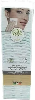 Yorx Cotton Make-Up Removing Wipes with Aloe Vera and Vitamin E 70-Pieces Set