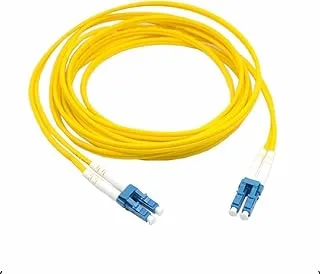 Stars Technology Fiber Optic Patch Cord Duplex/Single Mode LC/UPC-LC/UPC Optical Fiber Jump Wire for Optical Fiber Wiring and Connection Transmission Equipment Optical (10 Meter, LC-LC, Yellow)