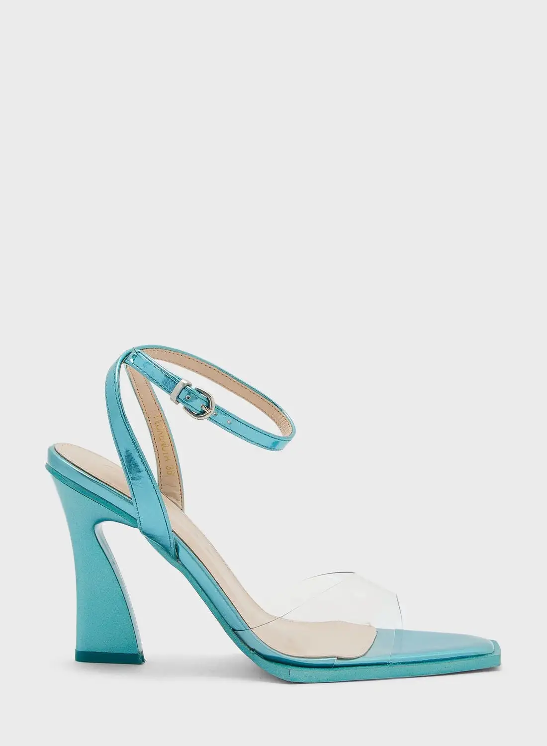 Ginger Clear Strap High Heeled Sandals
