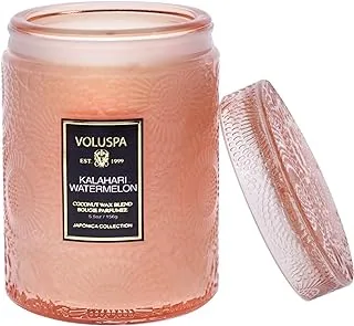 Voluspa Kalahari Watermelon Candle | Small Jar ) 5.5 Oz. | All Natural Wicks and Coconut Wax for Clean Burning | Vegan