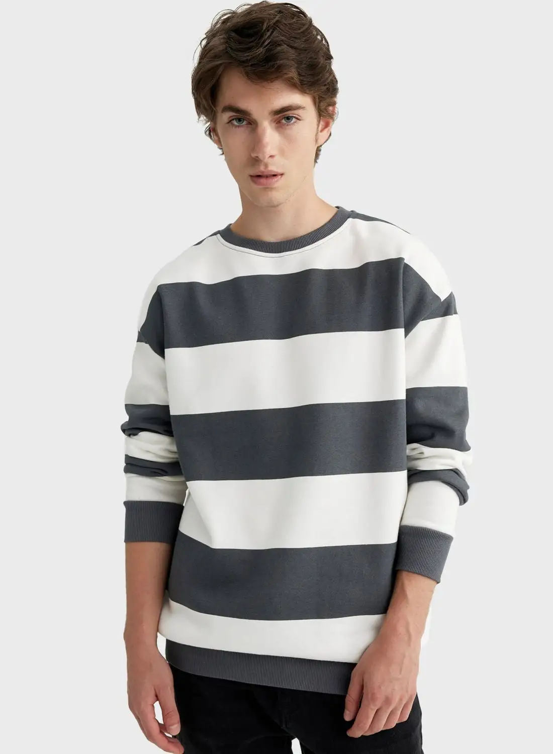 DeFacto Color Block Sweatshirt