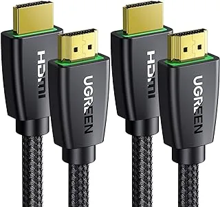UGREEN HDMI Cable (2Pack) 4K 3M HDMI 2.0 18Gbps High-Speed 4K@60Hz HDMI to HDMI Video Ultra HD 3D 4K HDMI Braided Compatible with MacBook Pro TV Nintendo Switch Xbox Playstation PS5 PC Laptop 2pcs