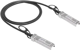 QSFPTEK 10G SFP+ DAC Cable, 0.5m (2ft) Passive Direct Attach Copper Twinax Cable for Cisco SFP-H10GB-CU50CM, Ubiquiti, D-Link, Netgear, Mikrotik, Open Switch Devices…