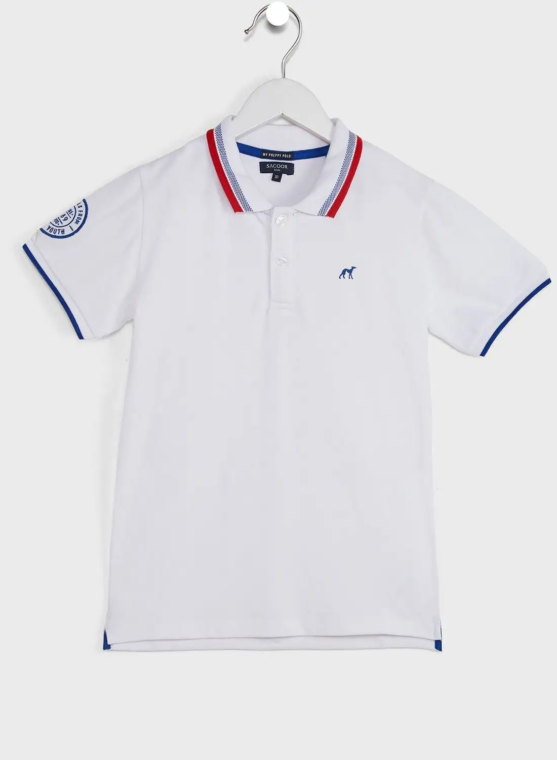 Sacoor Brothers Kids Tipped Collar Polo