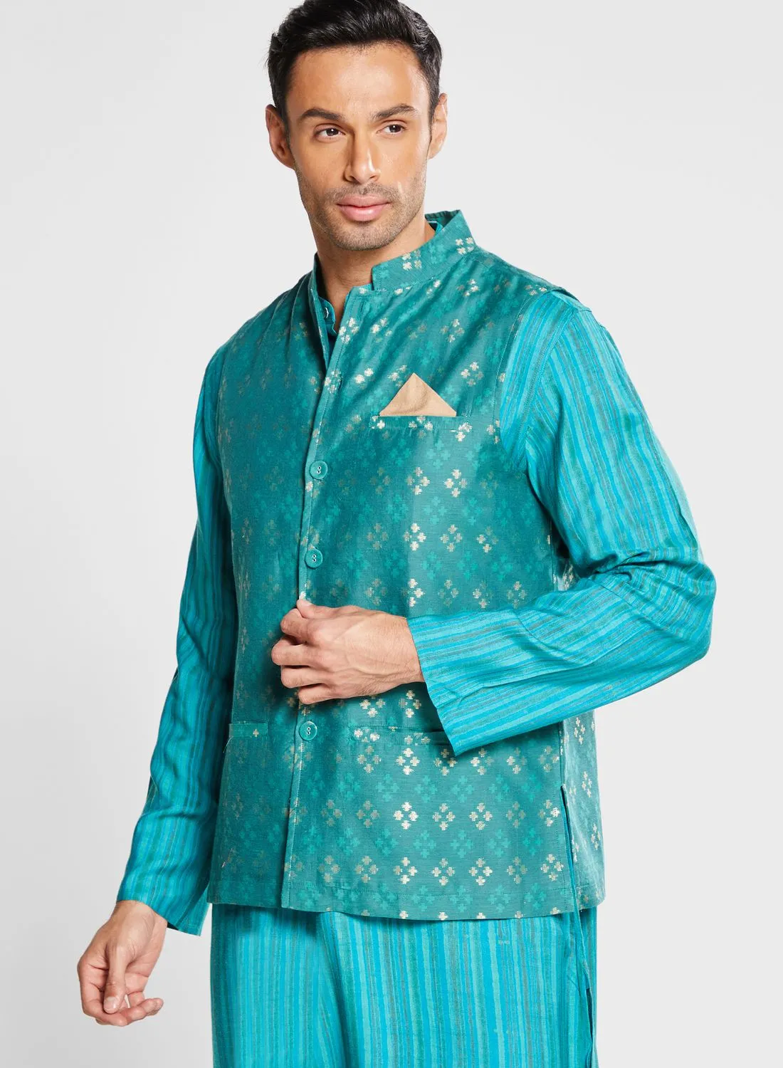 Fabindia Silk Nehru Jacket