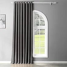 HPD Half Price Drapes Grommet Extra Wide Room Darkening Curtains for Living Room 100 X 84, BOCH-201403-84-GRDW (1 Panel) Anthracite Grey