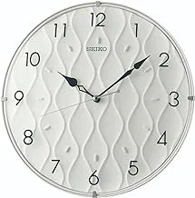Seiko White Wall Clock with White Dial and Case QXA794W