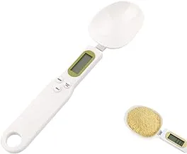 Mengshen Digital Spoon Scale for Kitchen Food High Precision Small Scale with Tare Function Weighing and Measuring Dry Liquid Ingredient Milk Tea Flour Medicine 1.1lb/0g(0.1g) Milligram Scale White