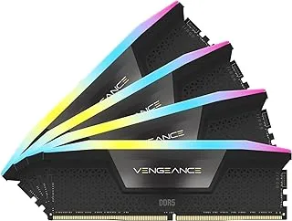CORSAIR VENGEANCE RGB DDR5 RAM 128GB (4x32GB) 5600MHz CL40 Intel XMP iCUE Compatible Computer Memory - Black (CMH128GX5M4B5600C40)