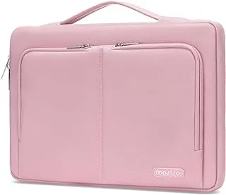 MOSISO 360 Protective Laptop Sleeve Bag with 2 Same Front Pockets&Belt