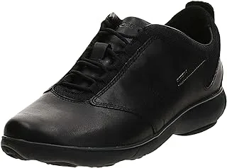 GEOX U NEBULA A - TUMB.LEA Fashion Sneakers For Men, size, Black
