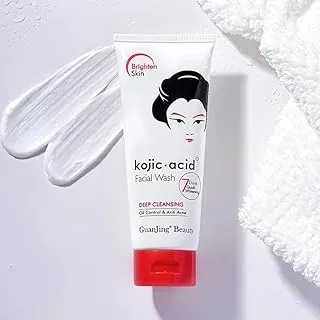 GuanJing Beauty Kojic Acid Oil-Free Acne Foaming Wash, 3.38 Fl Oz' غسول الوجه بحمض الكوجيك