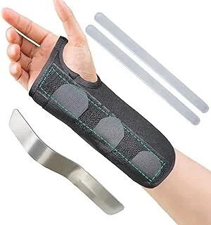 Carpal Tunnel Wrist Brace for Left and Right hand, Breathable Sleep Wrist Splint, Adjustable Hand Support Brace with Removable Metal Splint Relieve Wrist Pain,Tendonitis (Medium, Right Hand)