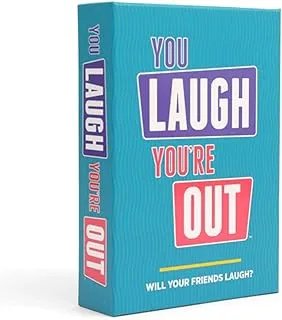 DSS Games You Laugh You're Out - A Family Party Game for People Who Can't Keep A Straight Face,Teal, Purple, Pink