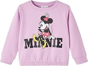 name it Girl's NMFJUF MINNIE SWEAT BRU NOOS WDI Sweatshirt