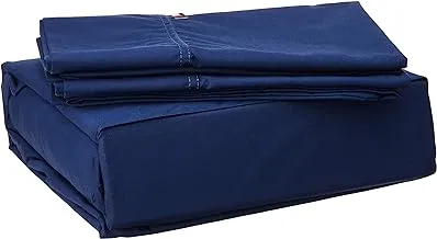 Tommy Hilfiger T200 Solid SHEETING TH Signature, Queen, Navy
