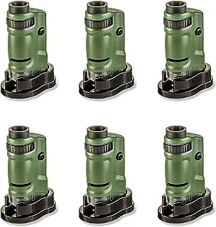 Carson MicroBrite 20x-40x LED Lighted Pocket Microscope for Learning, Education and Exploring - Set of 6 (MM-24MU)