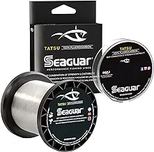 Seaguar Tatsu, Strong and Supple, Premium, 100% Fluorocarbon Performance Fishing Line, Virtually Invisible