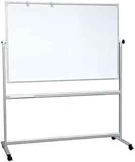 Pitts Presentation 1200 x 900 mm Magnetic Revolving Mobile Whiteboard