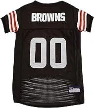 NFL Cleveland Browns Dog Jersey, Size: X-Large. Best Football Jersey Costume for Dogs & Cats. Licensed Jersey Shirt