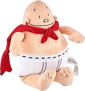 MerryMakers Captain Underpants Soft Superhero Toy, 10-Inch, from The bestselling Comic Book Series by Dav Pilkey, Red