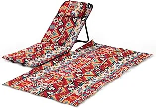 Al Rimaya Floor Chair with Mat, 135 cm x 135 cm x 5 cm Size, Red