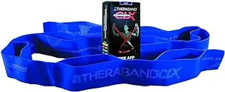 THERABAND CLX 9 Pre-Cut Consecutive Loop Strips, Extra Heavy Resistance, Blue