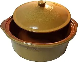 Earthenware Terracotta Cocotte Tapas - Curry Cooking Clay Pot/Casserole/Biryani Pot/Stock Pot - 32cm - Made in Spain
