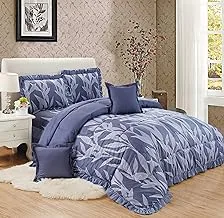 Sleep Night King Size 6 Pieces Comforter Set Twin Unisex Bedding Set (Includes 1 Comforter, 1 Bedsheet, 2 Pillow Shams and 2 Pillow Shams), All Time