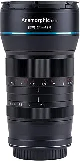 SIRUI 24mm Anamorphic Lens F2.8 1.33X APS-C Camera Lens (E Mount)