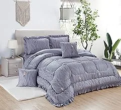 Sleep Night King Size Comforter Set 6 Pieces Twin Unisex Comforter Set (Includes 1 Comforter, 1 Bedsheet, 2 Pillow Shams and 2 Pillow Shams), All Time