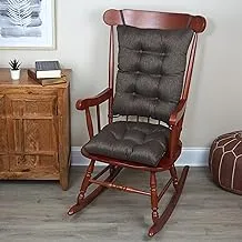 The Gripper Non-Slip Omega Jumbo Rocking Chair Cushions, Chestnut