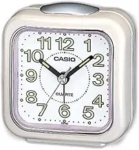 Casio #TQ142-7DF Table Top Travel with Light Alarm Clock White