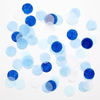 Amscan 9912117 - Blue Mix and White Tissue Paper Table Confetti Scatters - 10 g