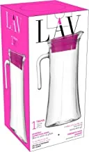 Lav Truva Glass Jug With Lid And Handle, 1400 Cc / 1.4 Liter, Clear (Ar411)