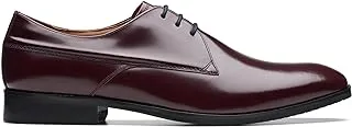 Clarks Burgundy Leather CraftCliftonLo Mens Formal Lace up Size 44.5