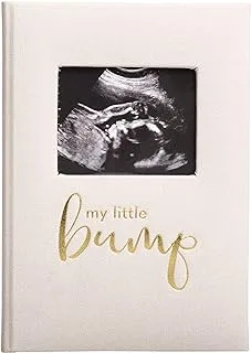 Pearhead Pregnancy Journal, Guided Pregnancy Keepsake Prompted Journal, Gender-Neutral Baby Accessory for New and Expecting Moms, Mother’s Day Accessory, Ivory